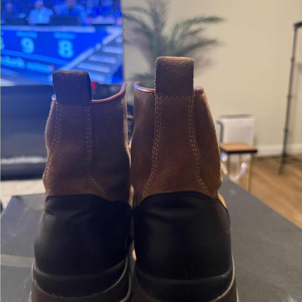 Moncler Tan Suede Men's Boots - Picture 2 of 5